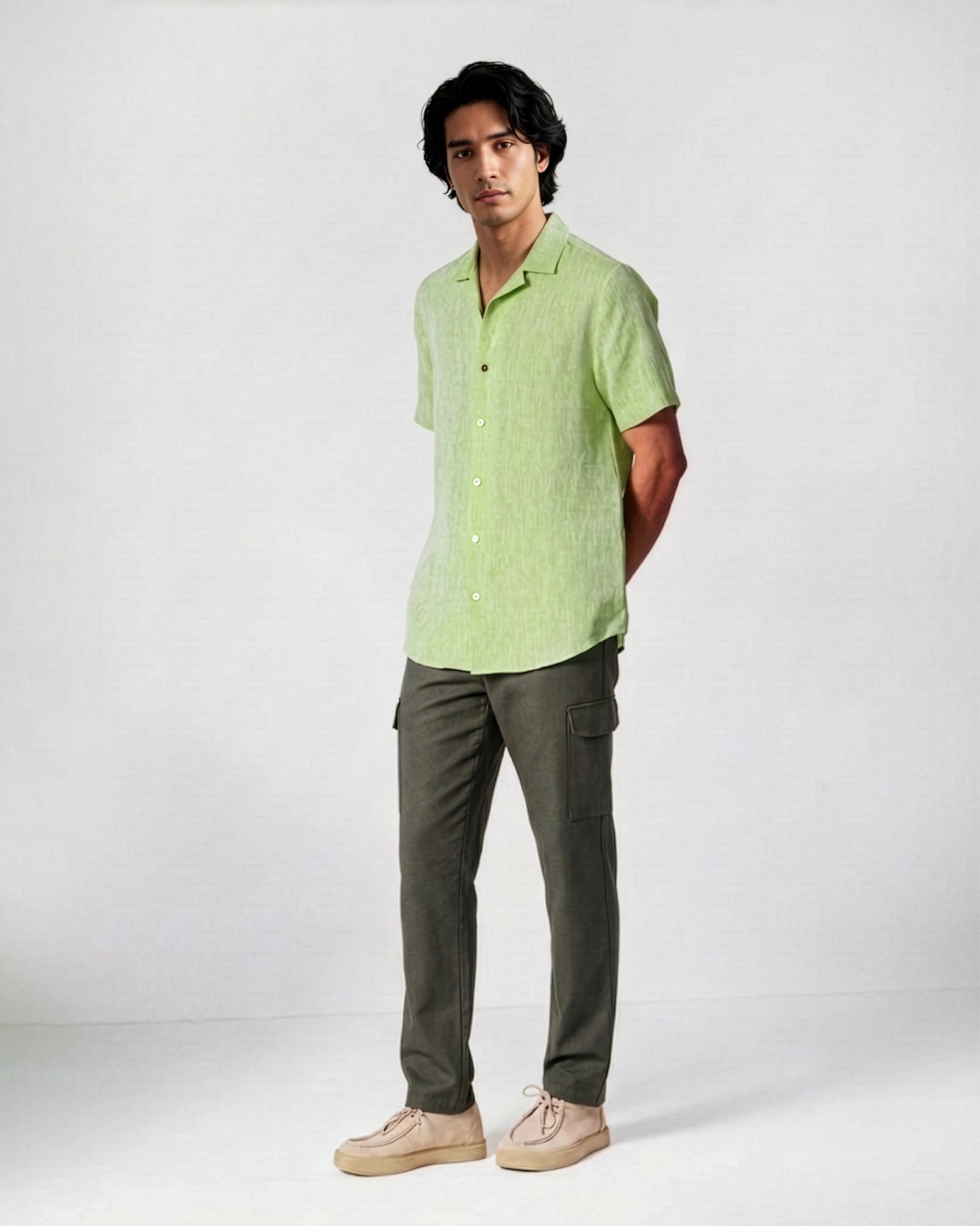 Mistari Shirt - Light Green