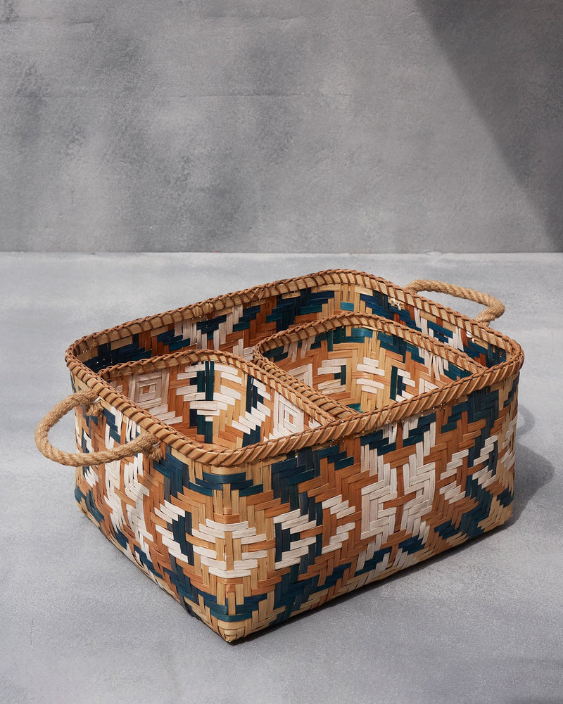 Kuba Bamboo Baskets (Set of 3)