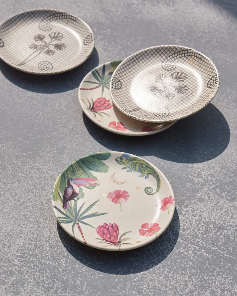 Madagascar Tea Plates (Set of 4)