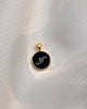 Alphabet A Charm- Black & Gold