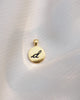 Alphabet D Charm - Black & Gold