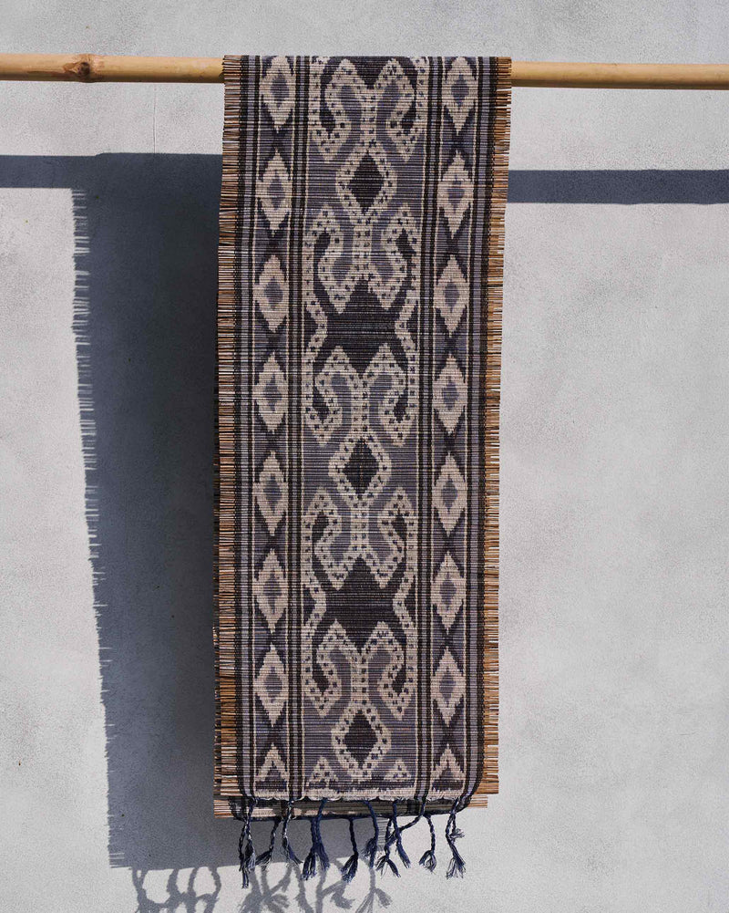 Sitara Ikat Runner - Charcoal