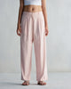 High Waist Pants - Pink & White