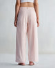 High Waist Pants - Pink & White