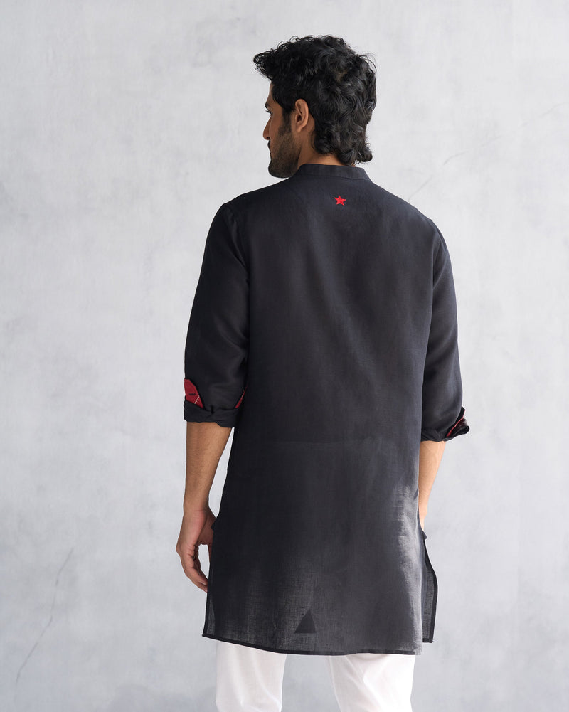 Chandni Chowk Kurta - Black