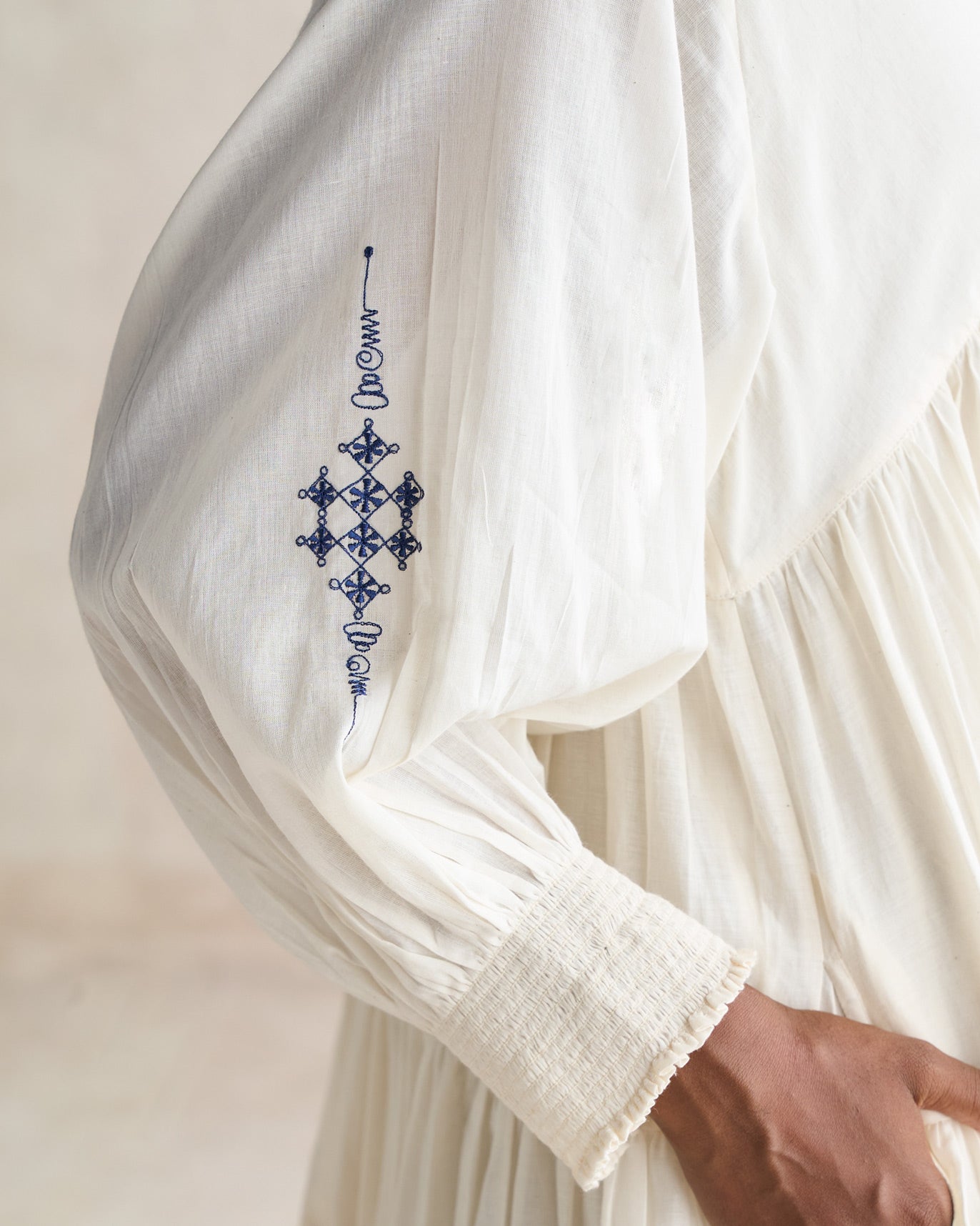 Temple Tier Dress - Ivory