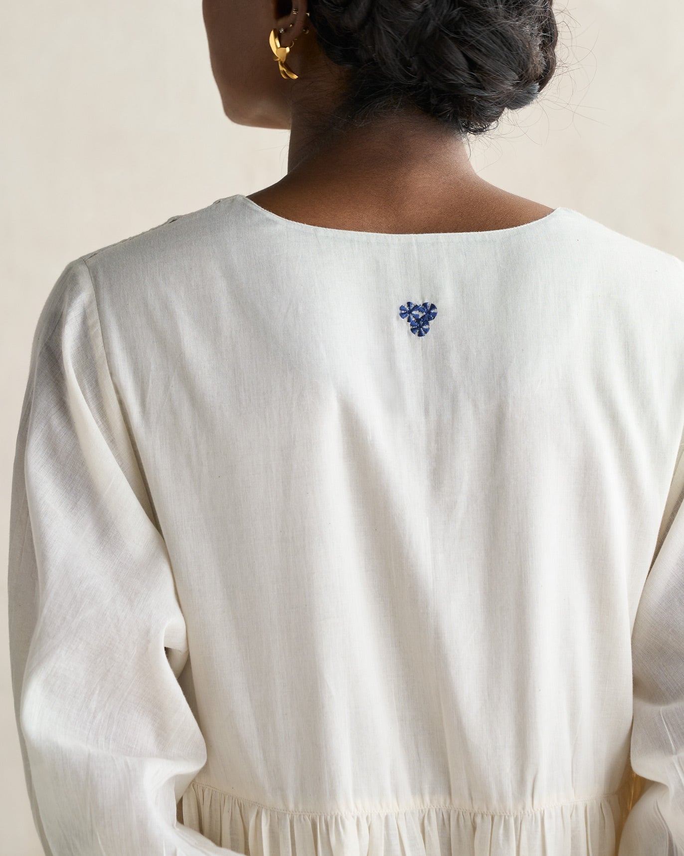 Temple Tier Dress - Ivory