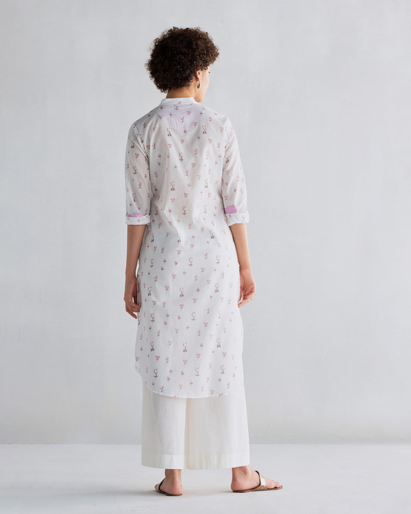 Basic Long Length Kurta - Ivory