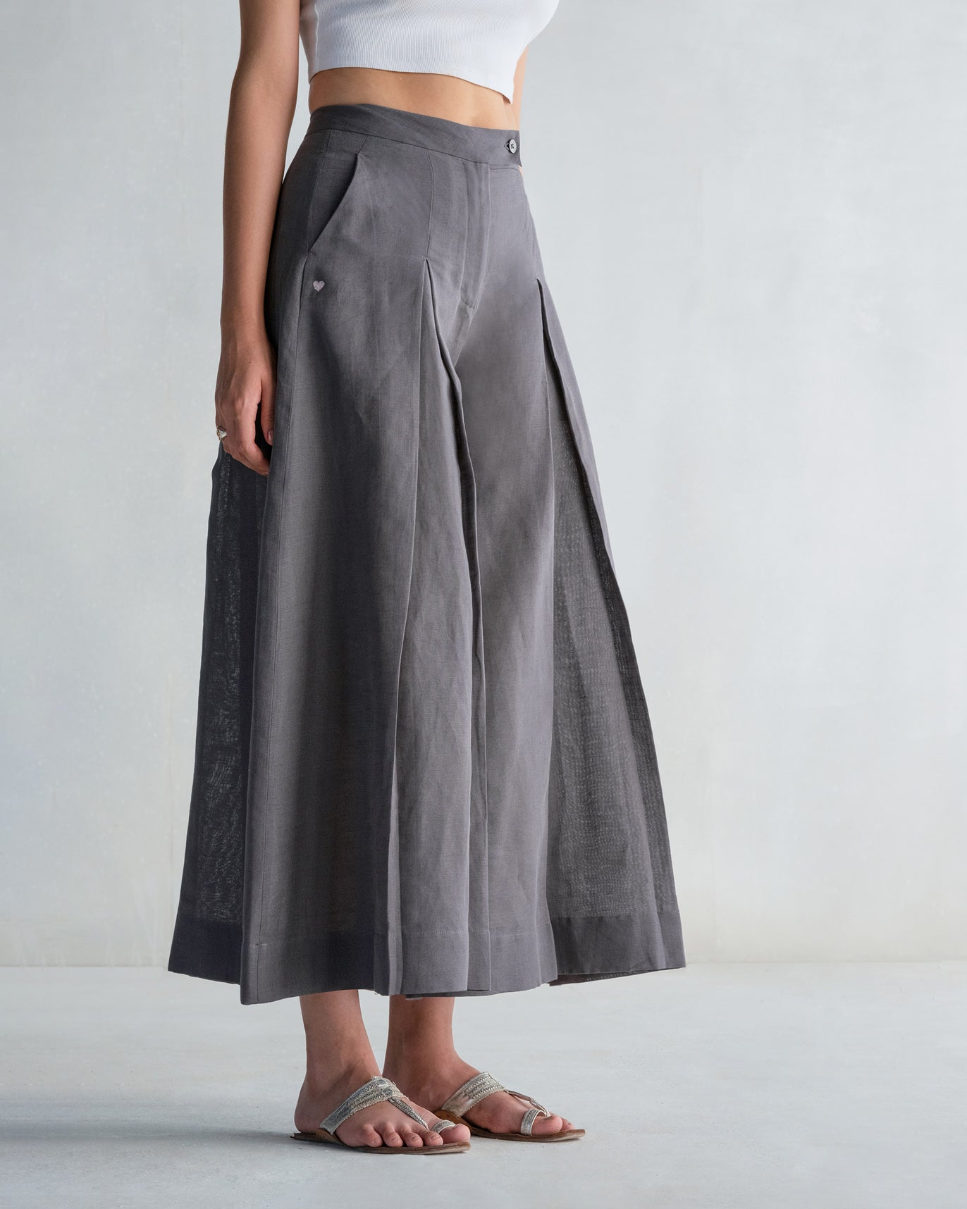 Fajita Flare Pants - Charcoal