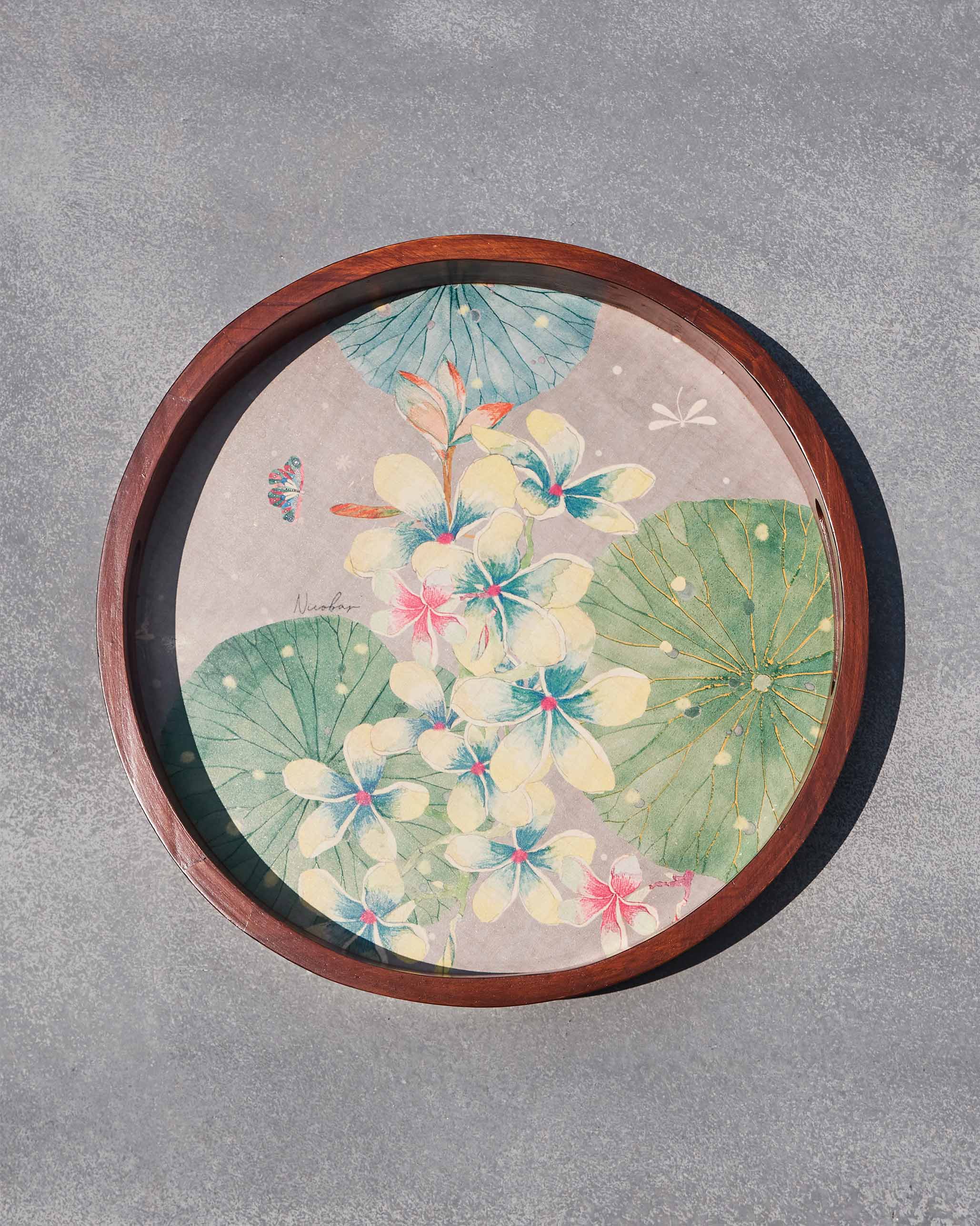 Frangipani Round Tray