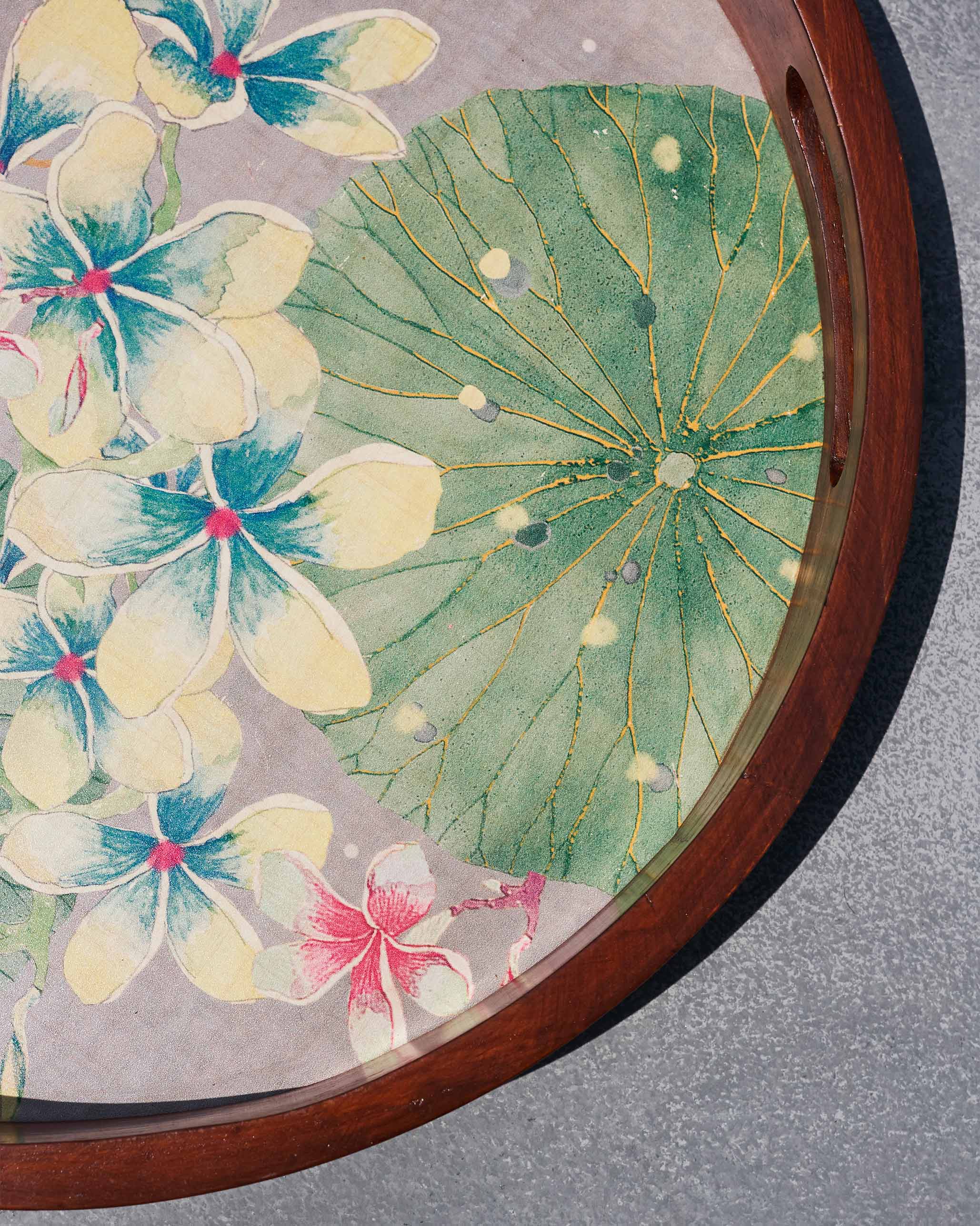 Frangipani Round Tray