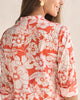 Basic Long Length Kurta - Ivory & Coral