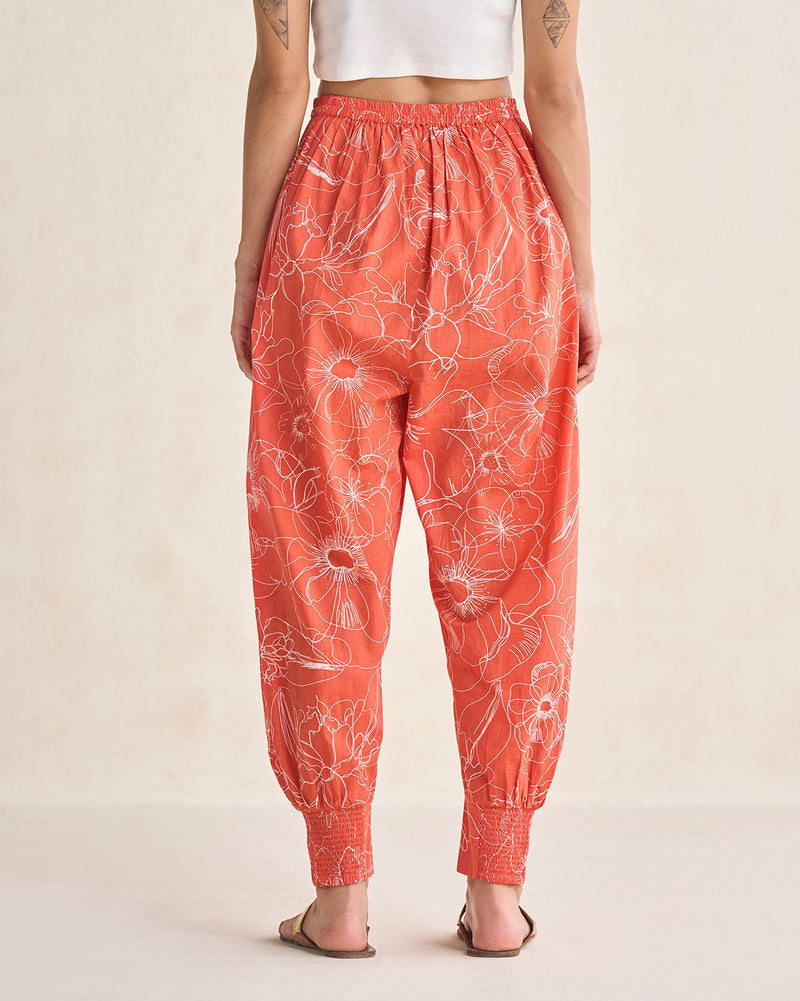 Puff Pants - Coral