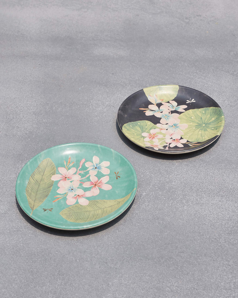 Frangipani Quarter Plates (Set of 2)