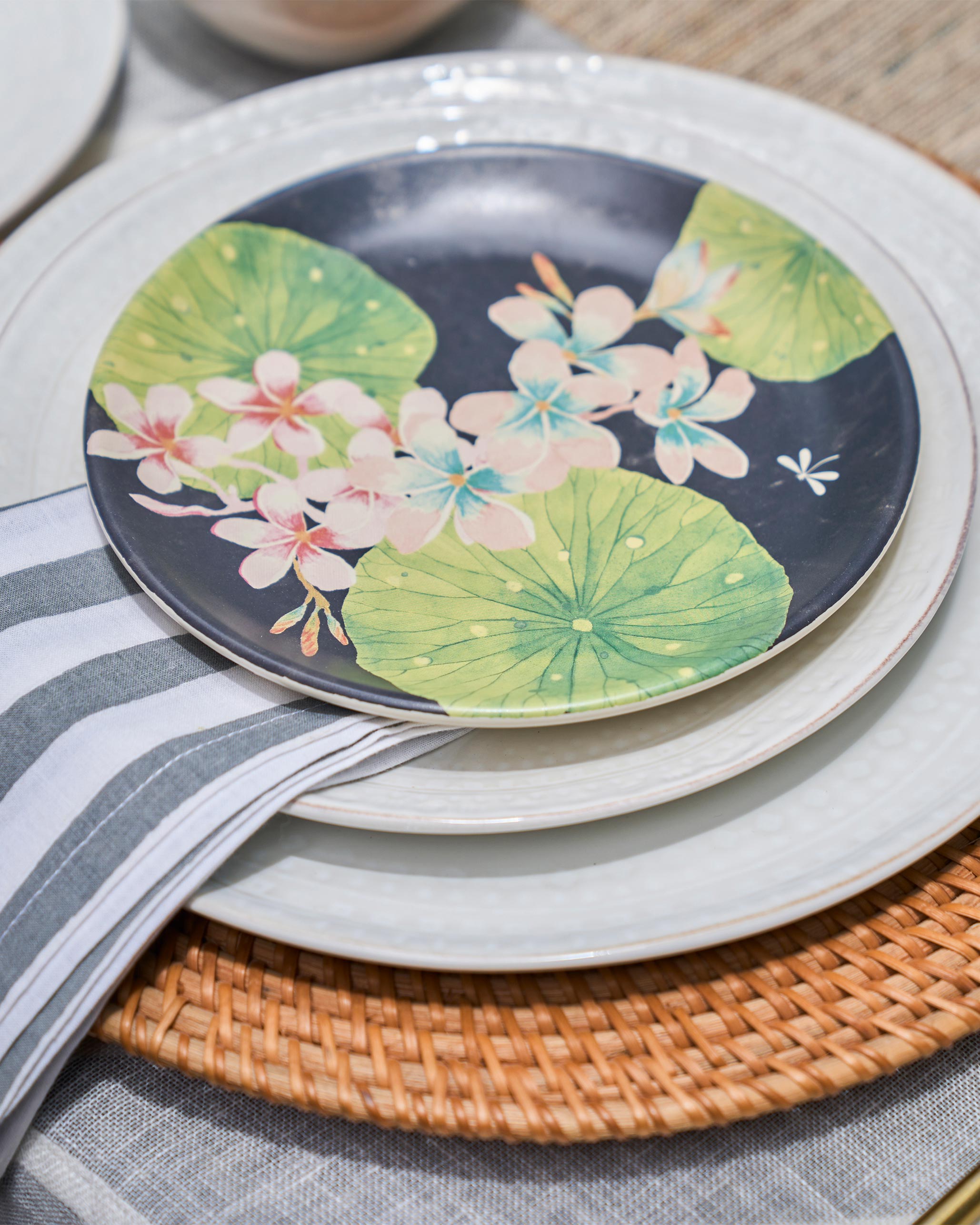 Frangipani Quarter Plates (Set of 2)