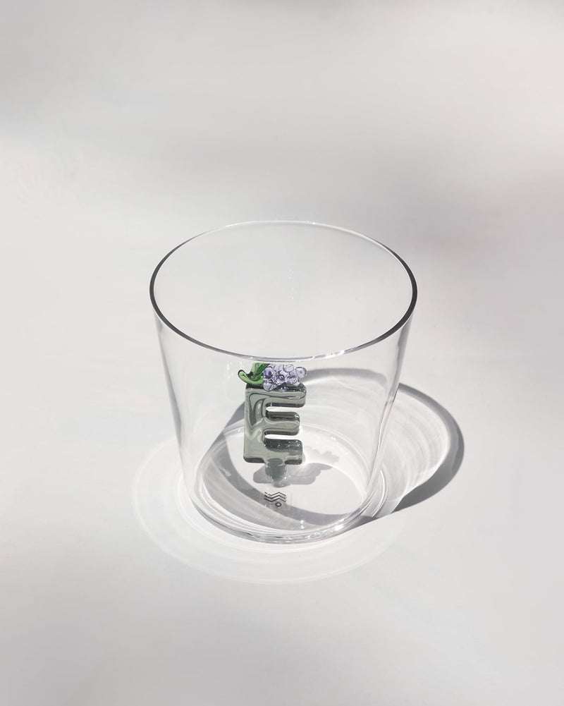 Alphabet Glass - E