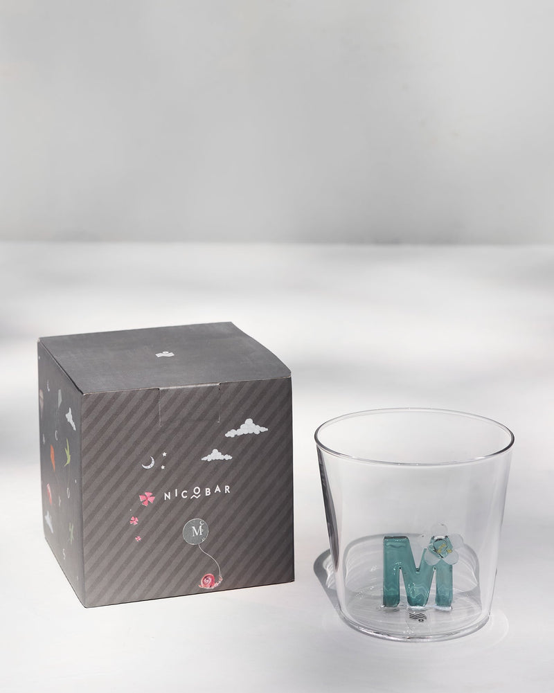 Alphabet Glass - M