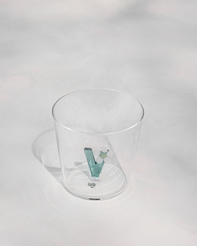 Alphabet Glass - V