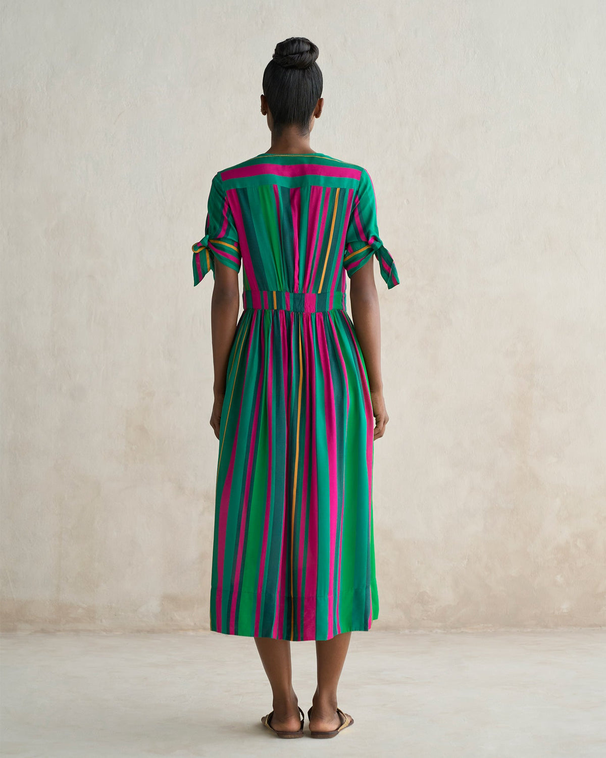 Button Down Dress - Multi