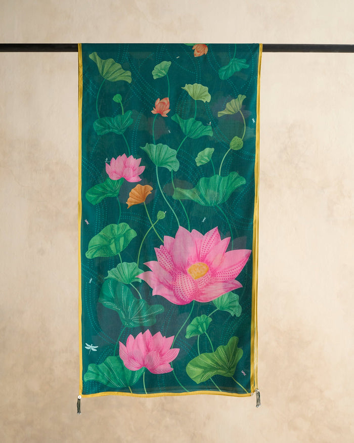 Lotus Scarf - Green
