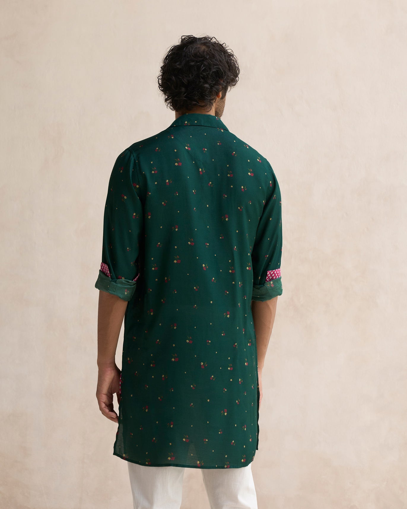 Bouquet Kurta - Teal