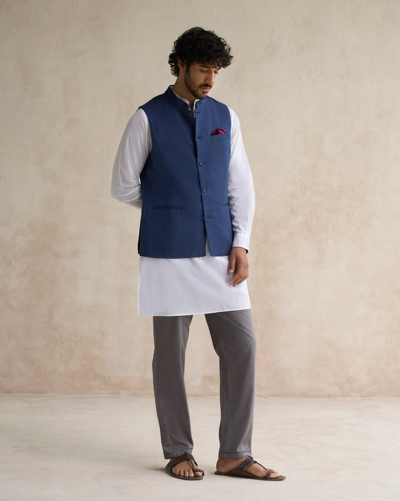 Nehru Jacket - Navy