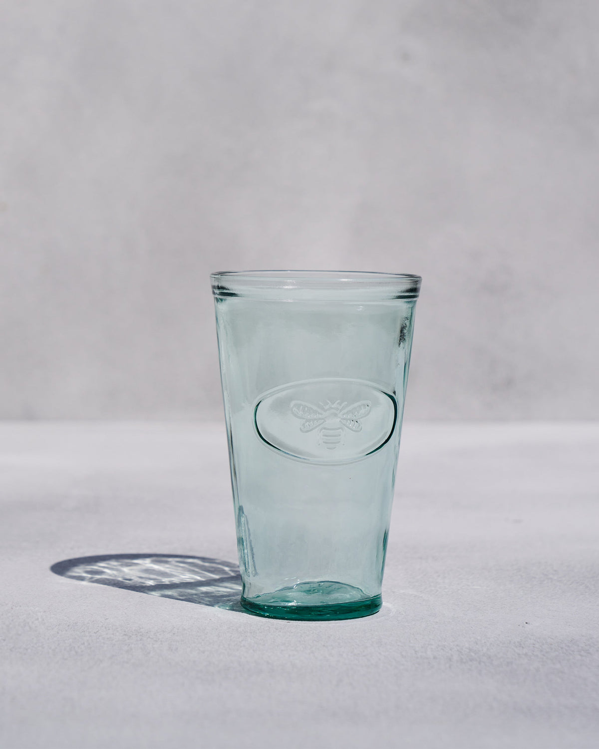 Front of the Firefly Beer Glass showing its embossed insect.