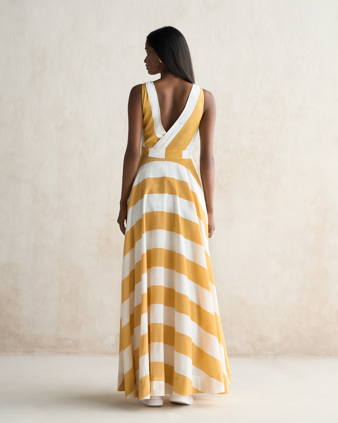 Tribe Dress - Yellow & Ivory
