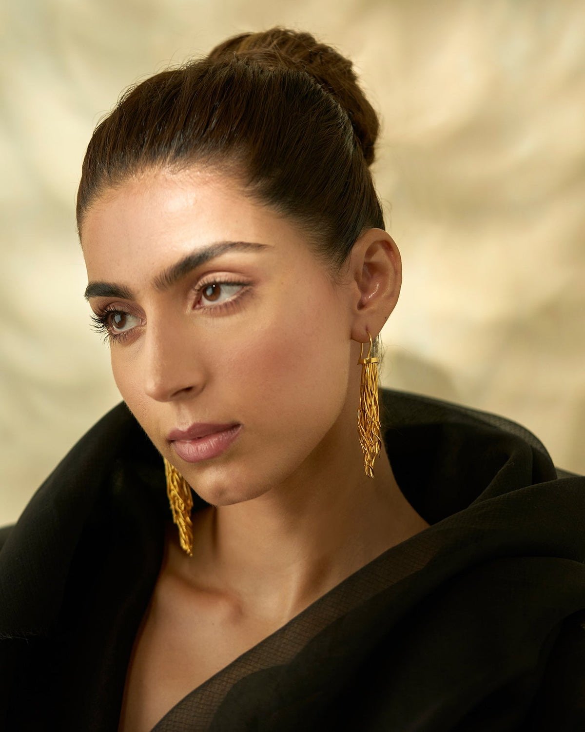 Root Earrings - Antique Gold