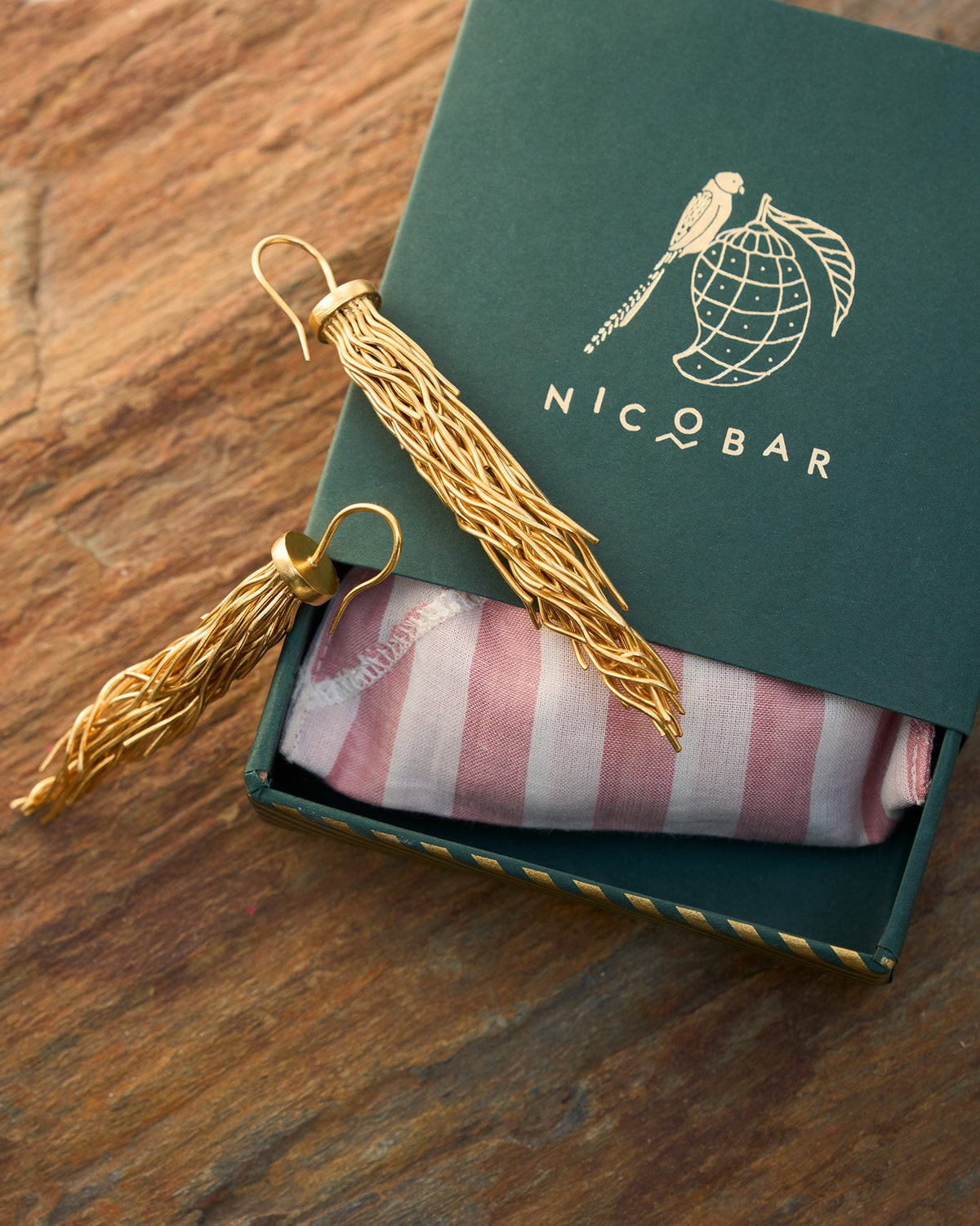 Root Earrings - Antique Gold