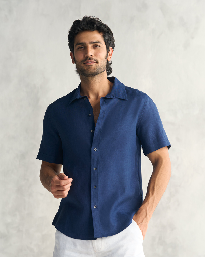 Half Sleeve Shirt - Navy