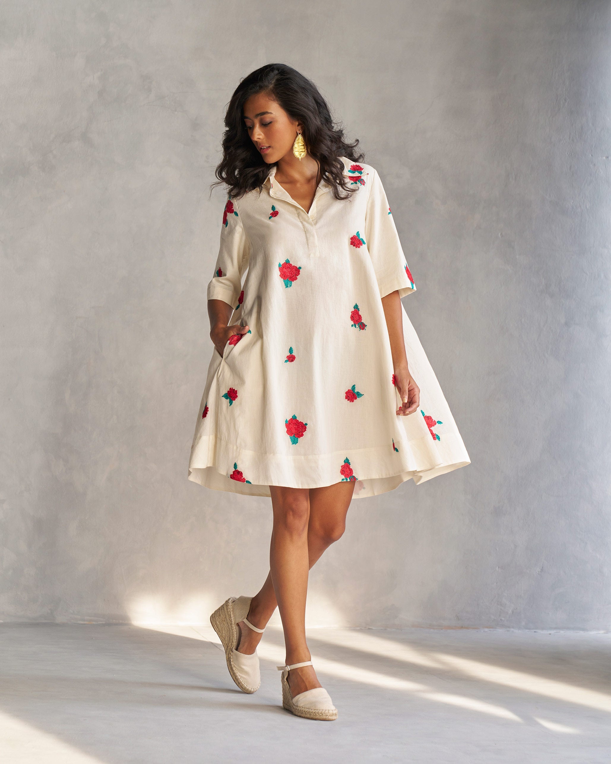 Happy Heart Dress - Ivory