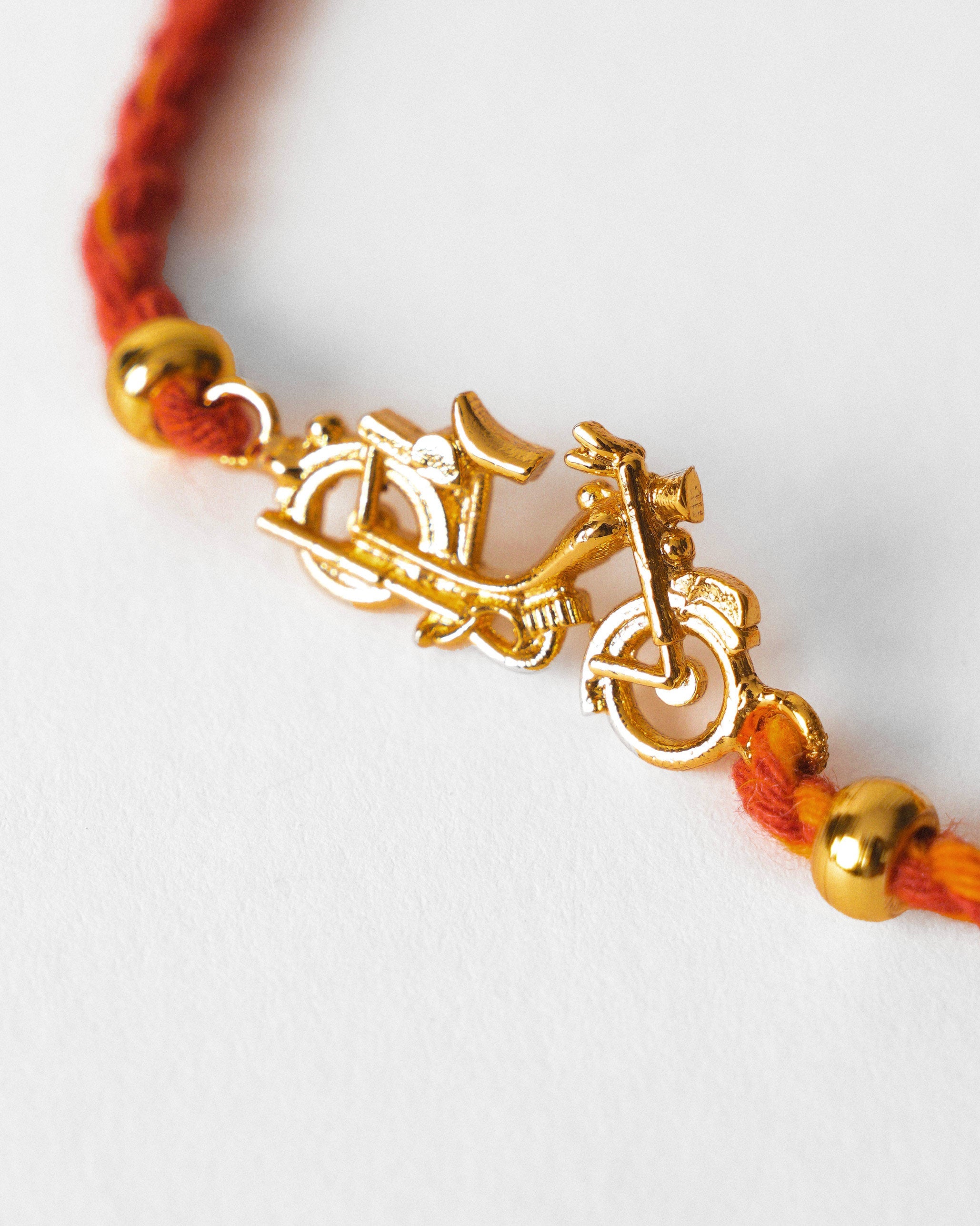 Motor Cycle Rakhi  - Red