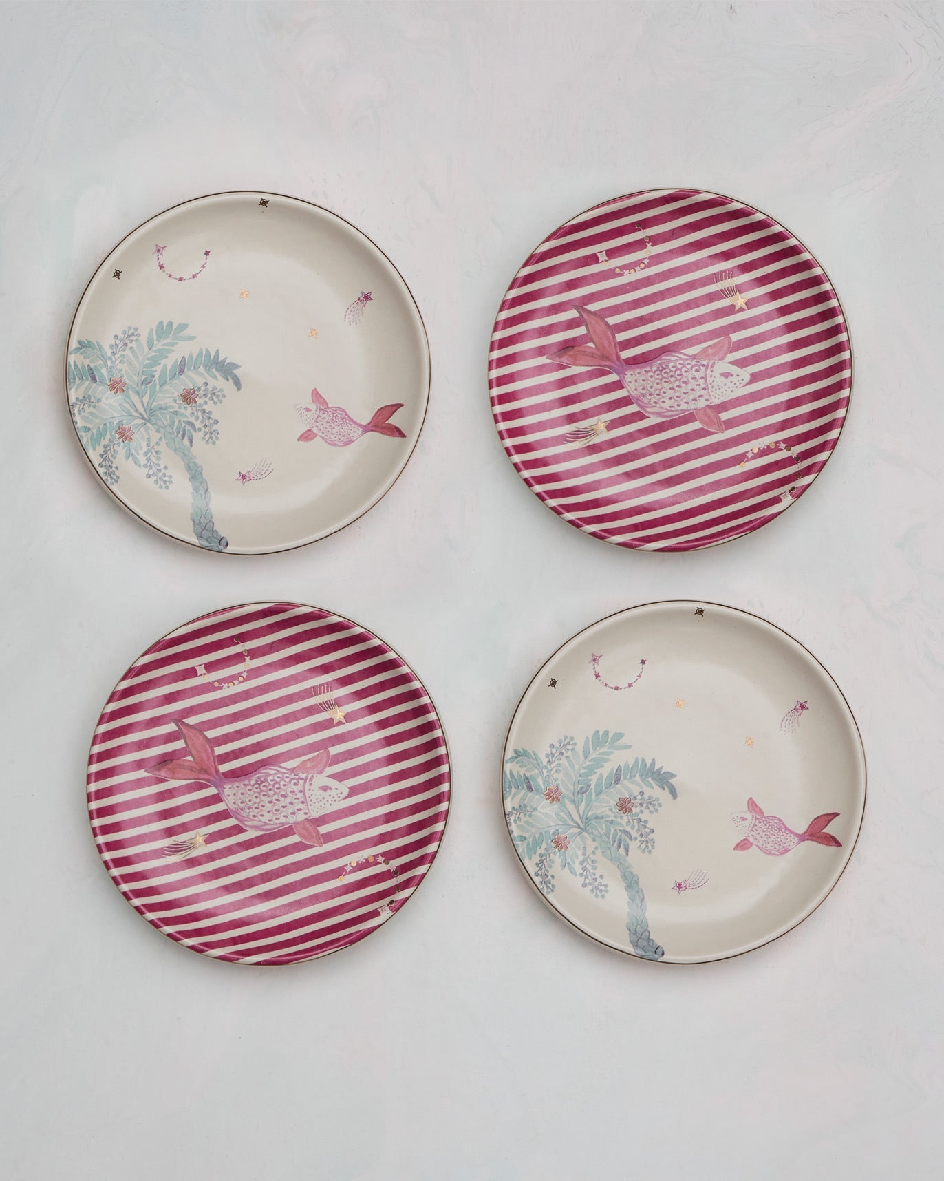 Fantasy Tea Plates (Set of 4)