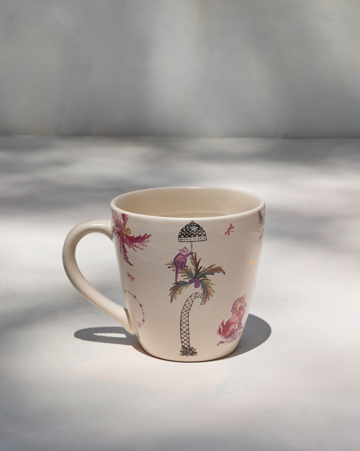 Side view of the Barong Conical Mug with its handle on the left.