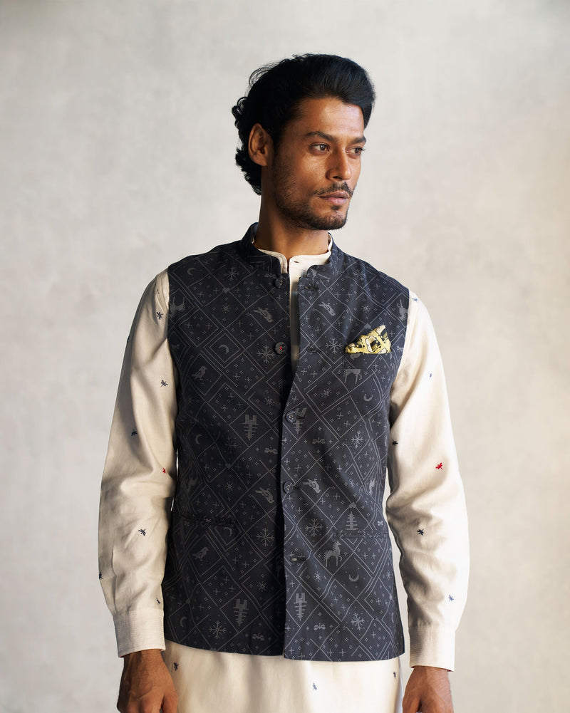 Nehru Jacket - Black