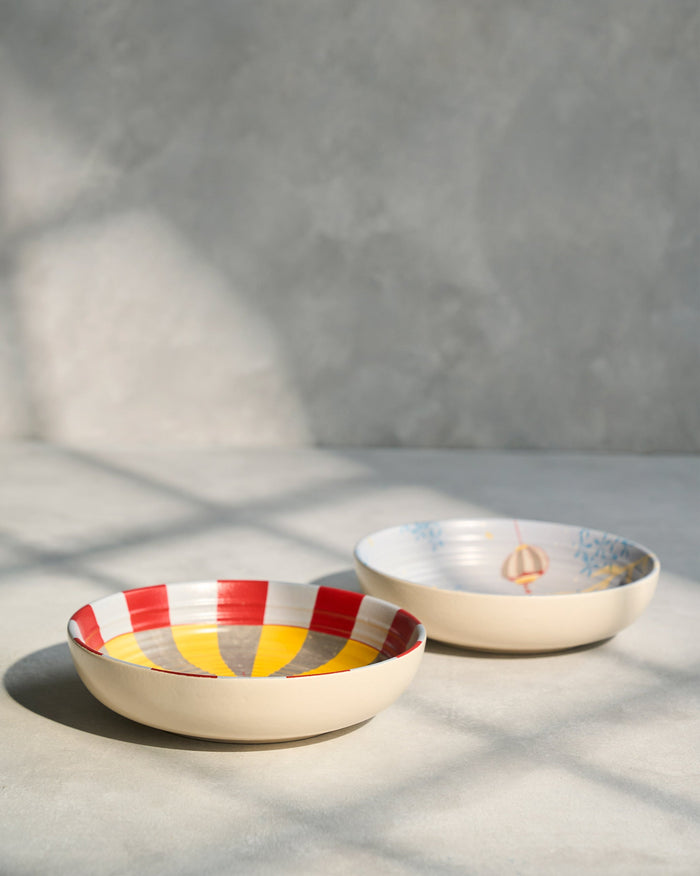 Chakra Shallow Bowl - Set of 2