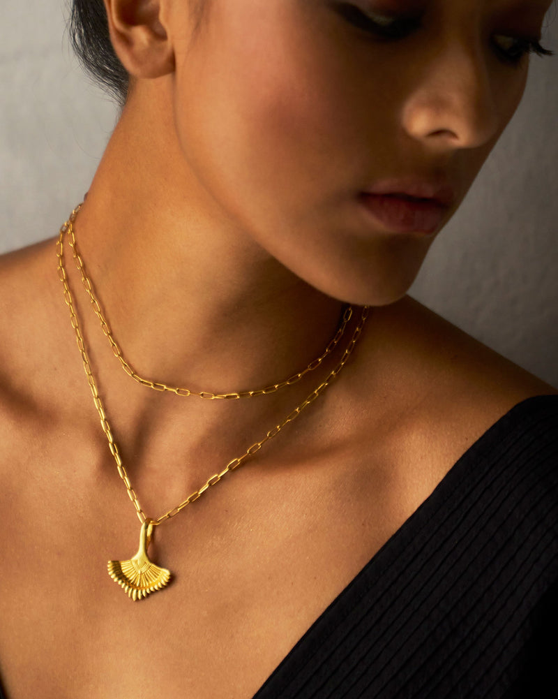 Palm Necklace - Gold