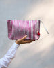 Sitara Clutch - Silver & Pink