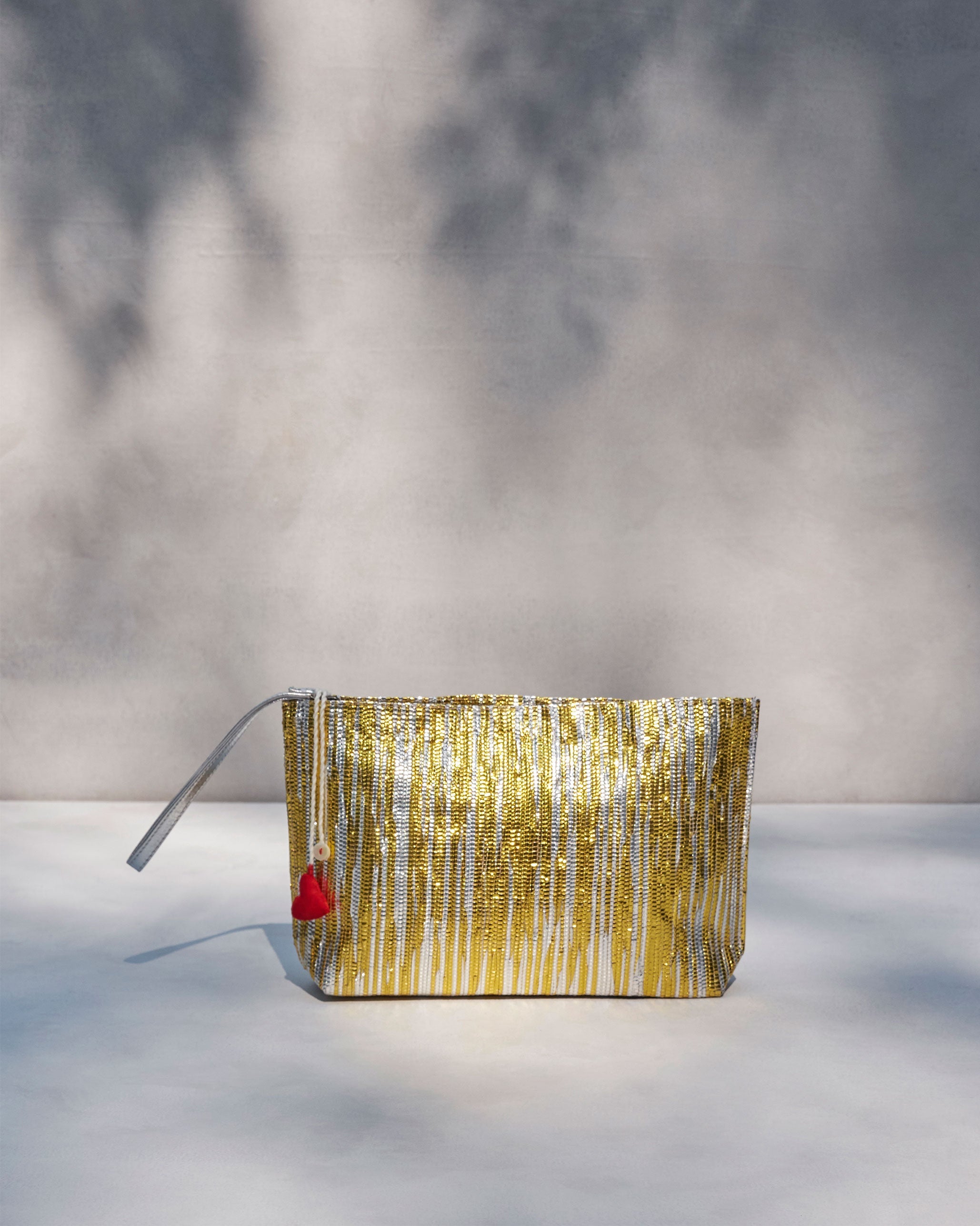 Seher Clutch - Silver & Gold