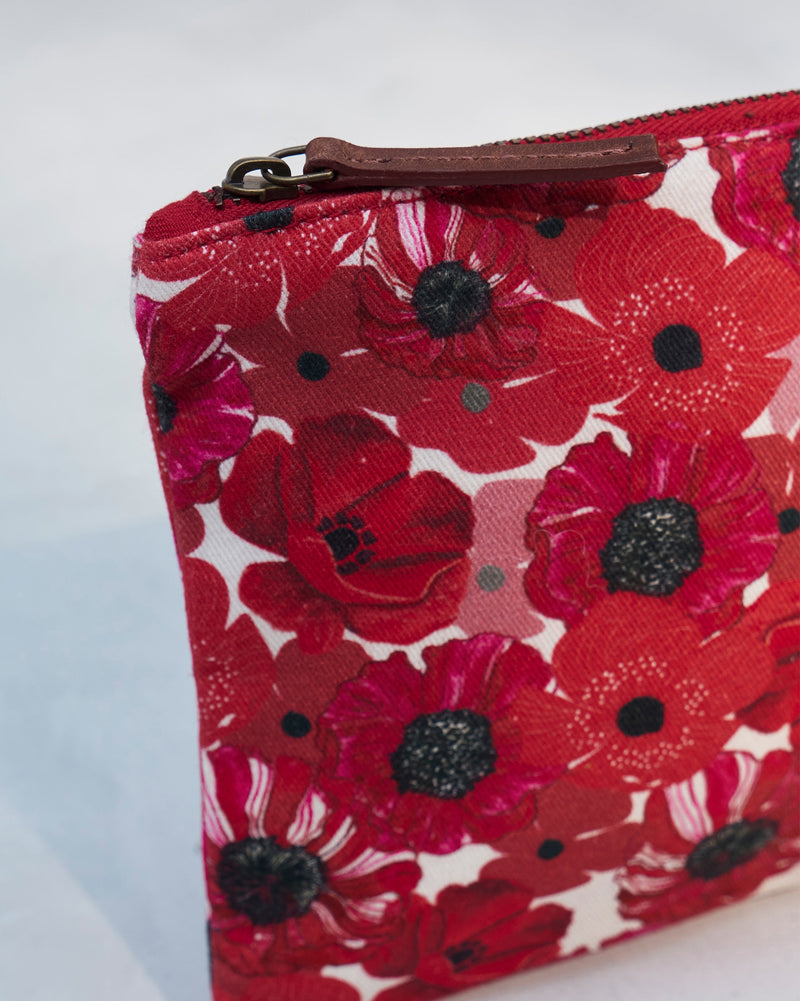 Wildflower Midi Pouch - Red