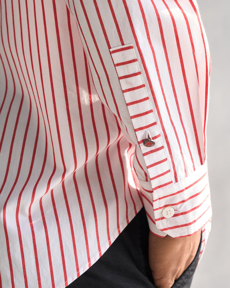 Nawab Shirt - Red & White