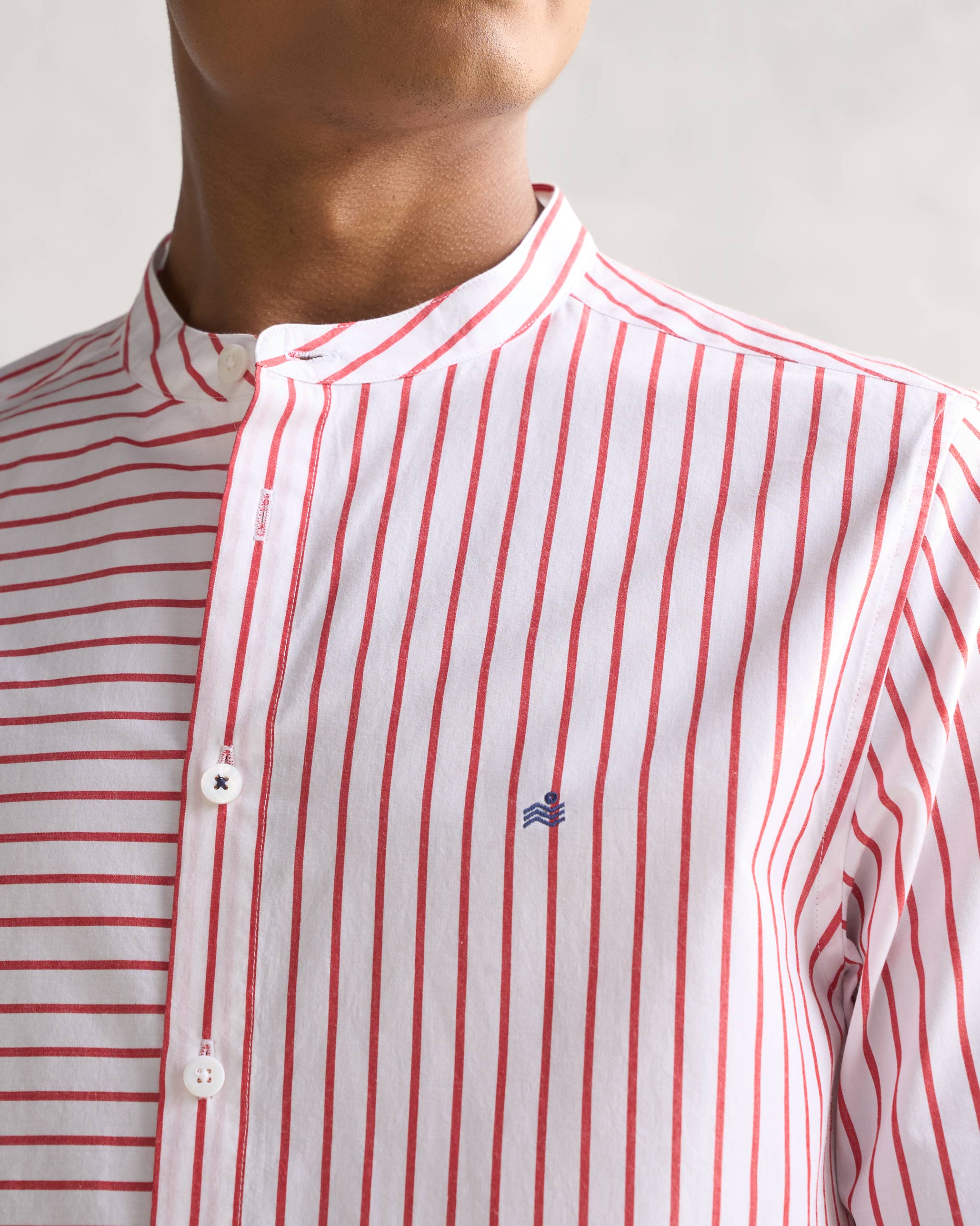 Nawab Shirt - Red & White