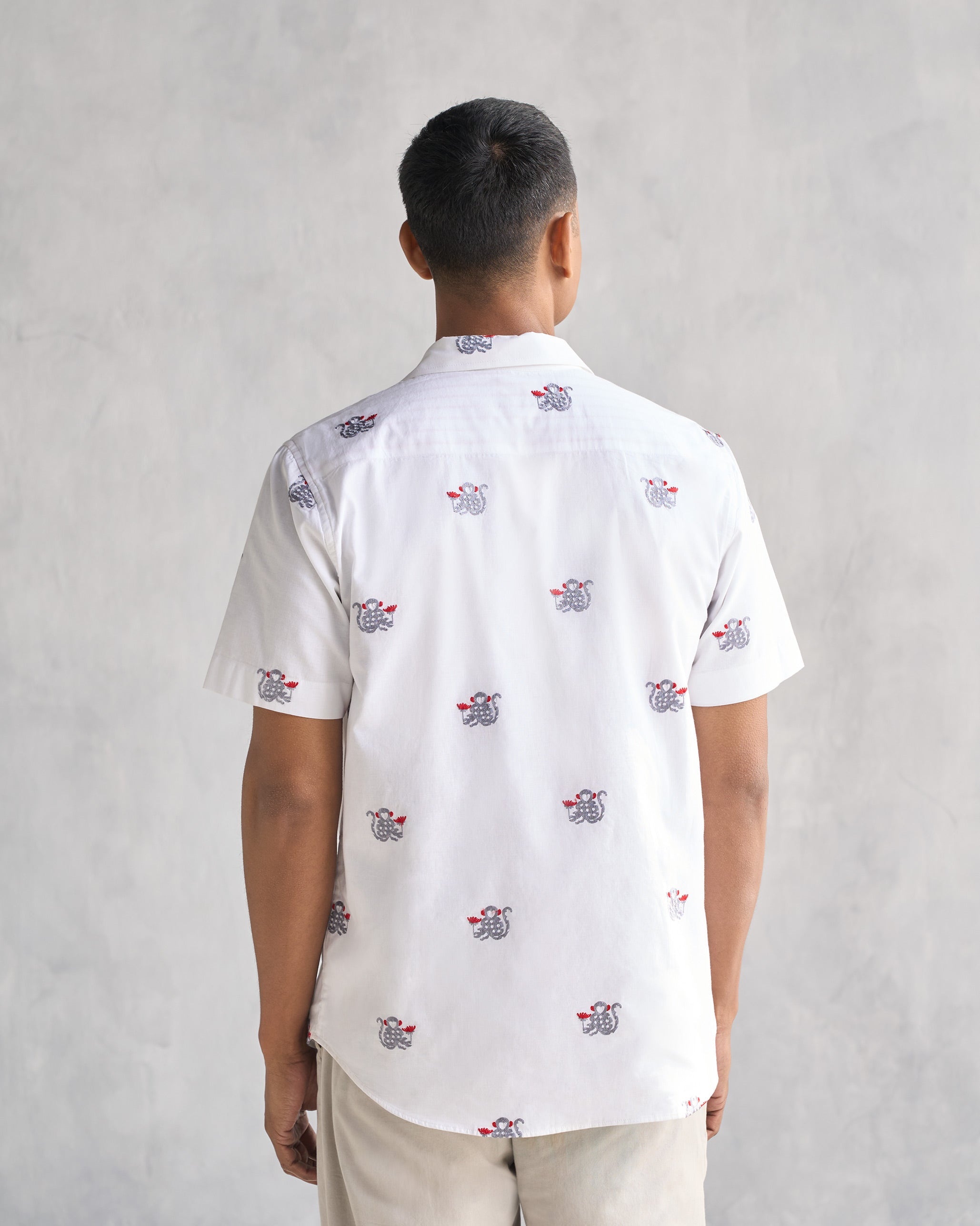 Half Sleeve Shirt - White