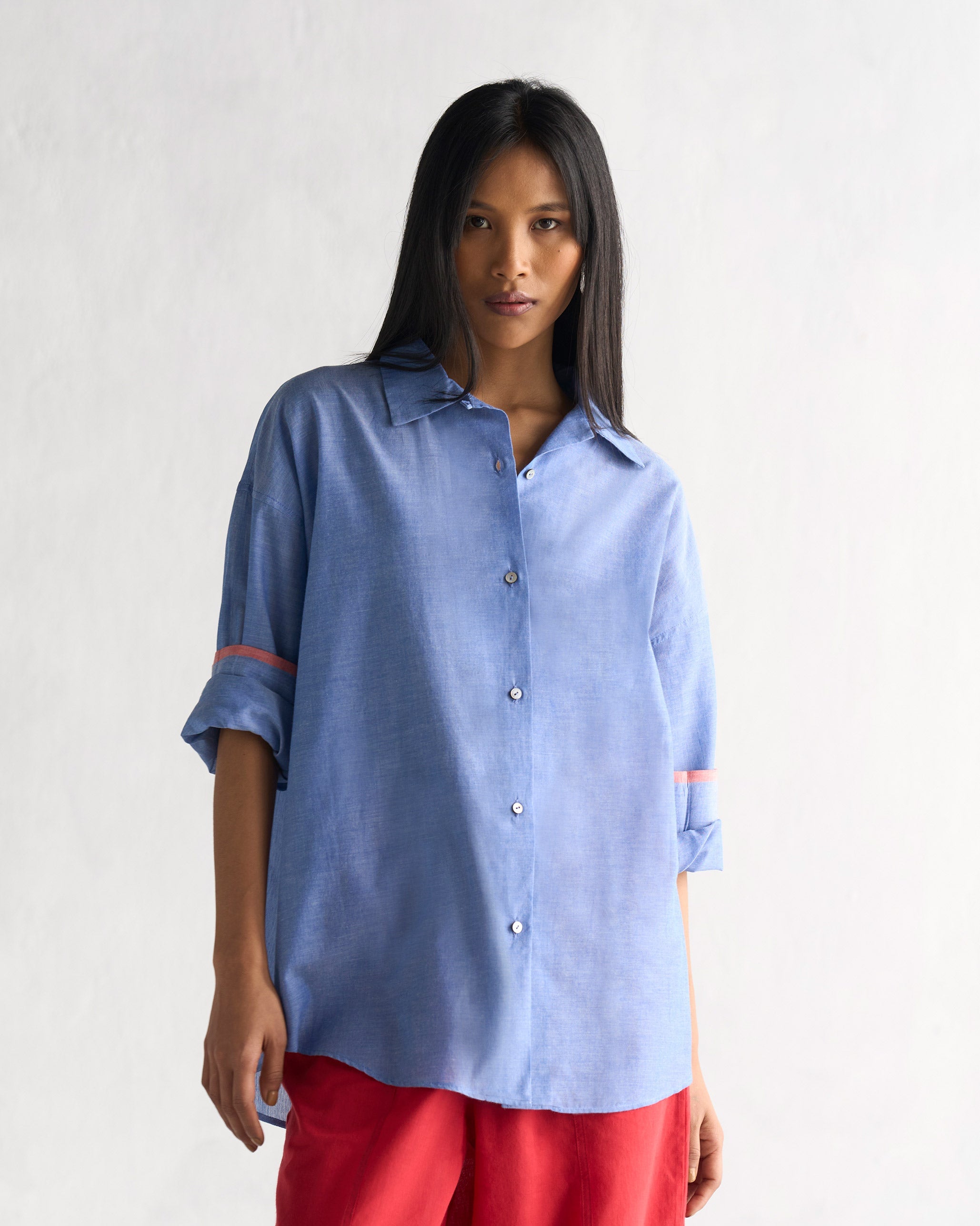 Oversized Shirt - Blue