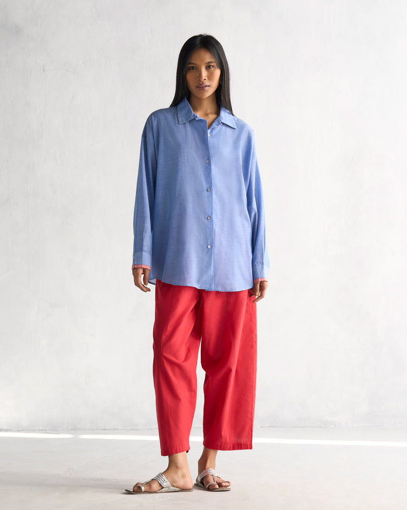 Oversized Shirt - Blue