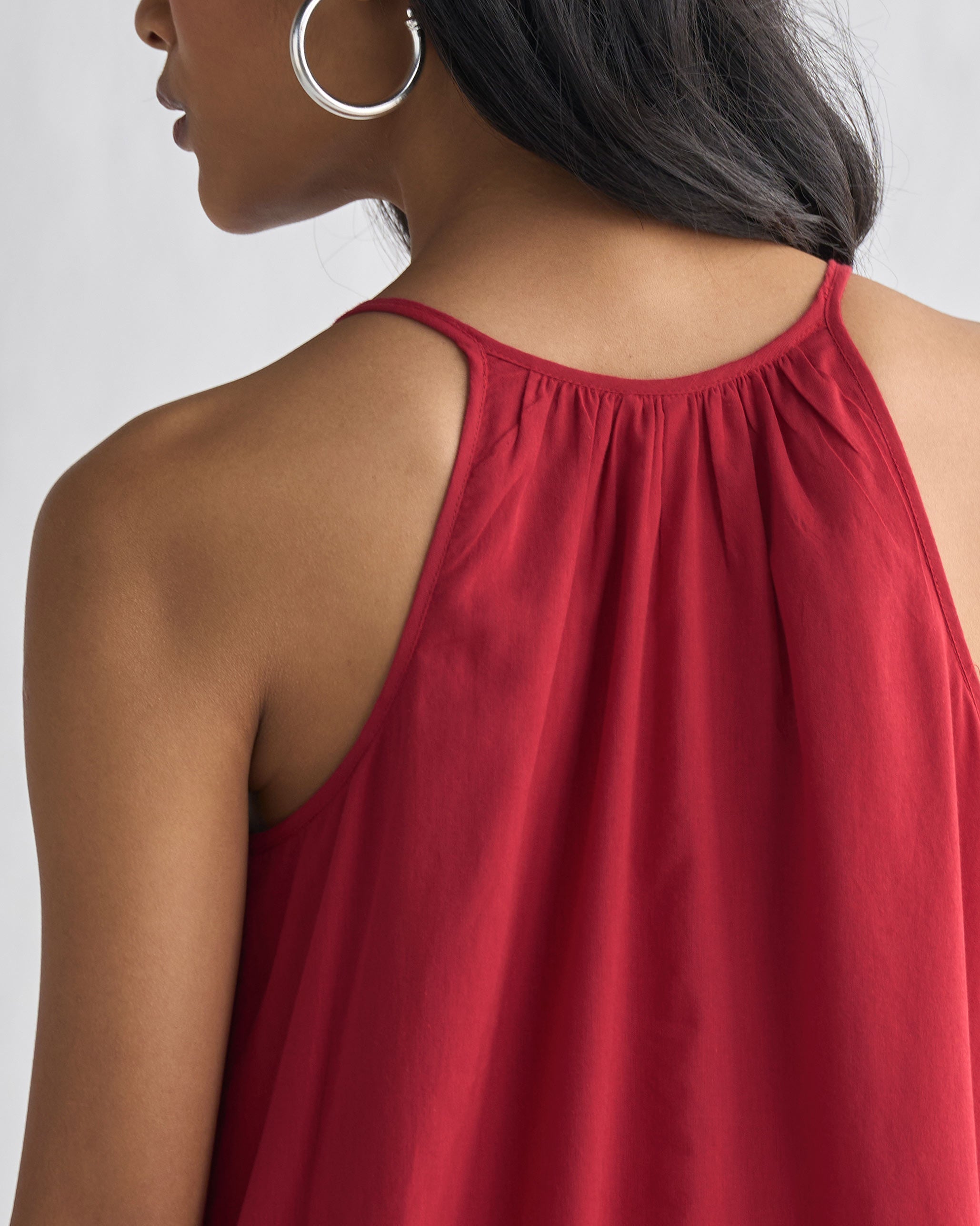 Habari Strappy Dress - Red