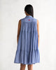 Jambu Tier Dress - Blue & White