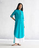 Basic Long Length Kurta - Aqua