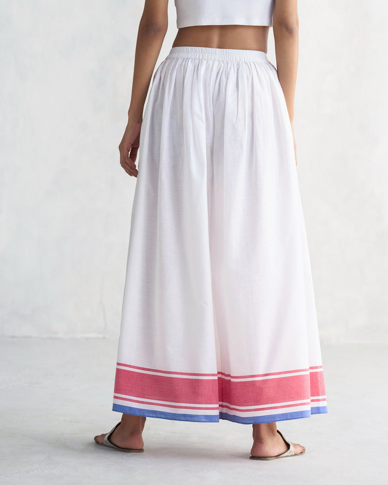 Yoi Hem Pants - White